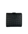 Bottega Veneta Logo Wallet In Black