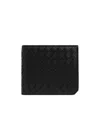 Bottega Veneta Intrecciato Bi-fold Wallet In Black