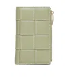 Bottega Veneta Logo Wallet In Green