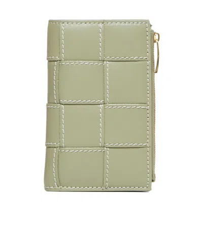 Bottega Veneta Logo Wallet In Brown