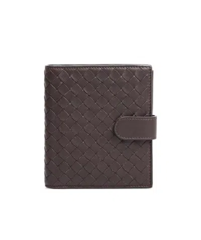 Bottega Veneta Logo Wallet In Brown