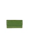 Bottega Veneta Logo Wallet In Green