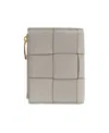 Bottega Veneta Logo Wallet In Nude