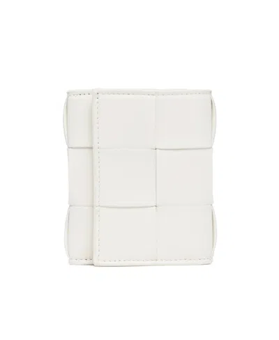 Bottega Veneta Logo Wallet In White