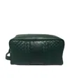 Bottega Veneta Logo Weaving Handbag In Green
