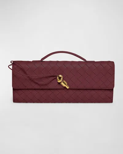 BOTTEGA VENETA LONG ANDIAMO CLUTCH BAG WITH HANDLE