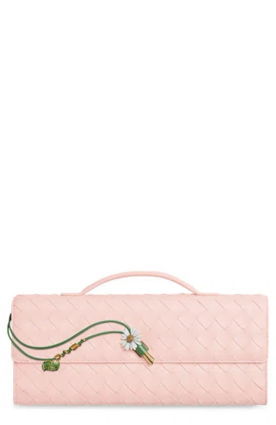 Bottega Veneta Long Andiamo Flower Leather East/west Clutch