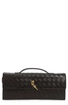 Bottega Veneta "let's Go" Clutch In Fondant Brass