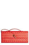 Bottega Veneta Long Andiamo Intrecciato Clutch Bag In Multi