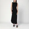 Bottega Veneta Asymmetric Hem Viscose Jersey Dress In Black