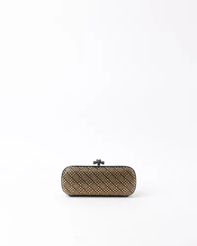 Bottega Veneta Long Python Studded Knot Cluth Bag