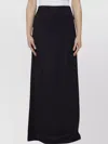 Bottega Veneta Long Silk Twill Skirt With High Waist