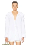 BOTTEGA VENETA LONG SLEEVE BUTTON UP TOP