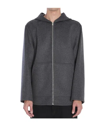 BOTTEGA VENETA BOTTEGA VENETA HOODED DOUBLE FACE ZIPPED JACKET