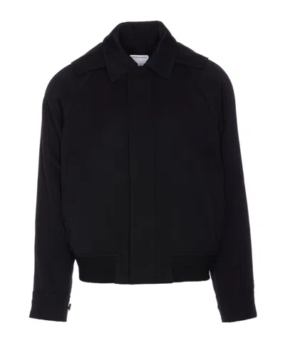 Bottega Veneta Long Sleeve Casual Jacket In Black