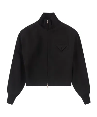Bottega Veneta Long Sleeve Casual Jacket In Black