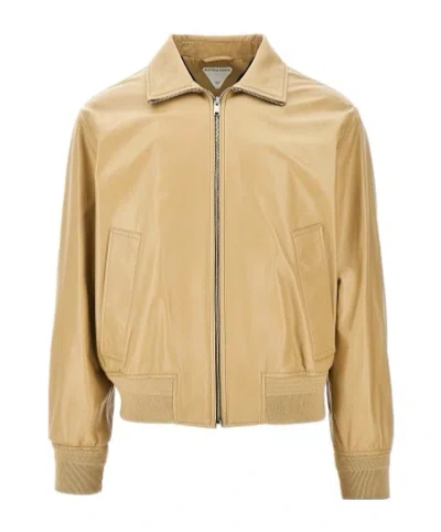 Bottega Veneta Long Sleeve Casual Jacket In Neutral