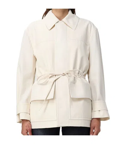 Bottega Veneta Long Sleeve Casual Jacket In White
