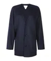 Bottega Veneta Long Sleeve Coat In Black