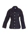 Bottega Veneta Long Sleeve Denim Jacket In Blue