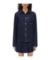 Bottega Veneta Long-sleeve Denim Shirt In Black