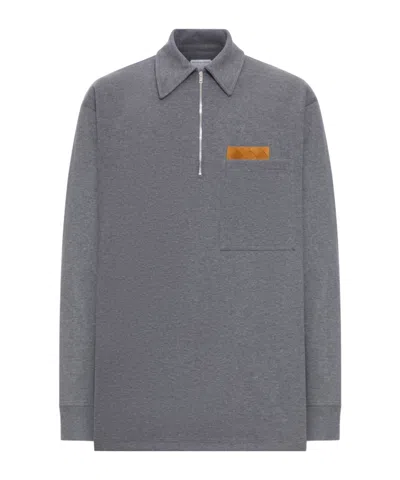 BOTTEGA VENETA LONG SLEEVE POLO SHIRT