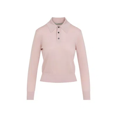 BOTTEGA VENETA BOTTEGA VENETA LONG SLEEVE POLO TOP