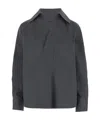 Bottega Veneta Camicia In Cotone E Seta In Black