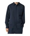 Bottega Veneta Shirt In Twill Cotton And Silk In Blue