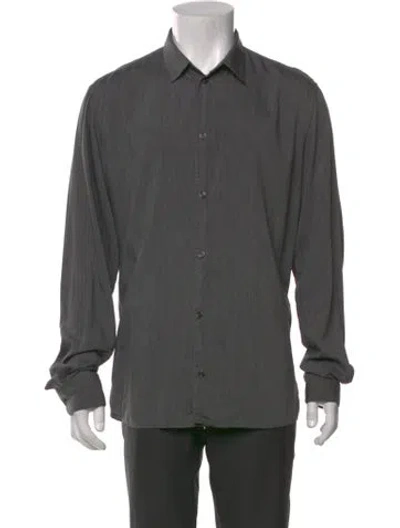 Pre-owned Bottega Veneta Long Sleeve Shirt In Gray
