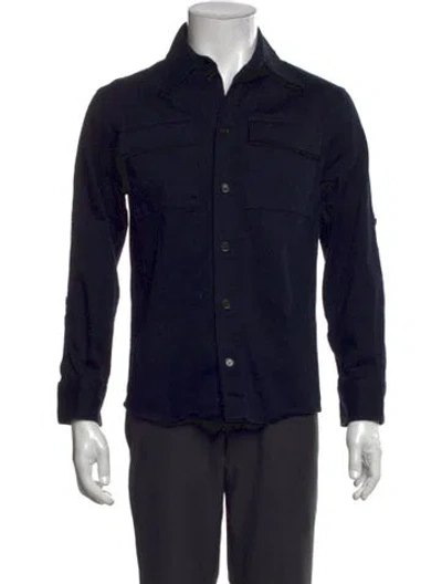 Pre-owned Bottega Veneta Long Sleeve Shirt W/ Tags In Blue