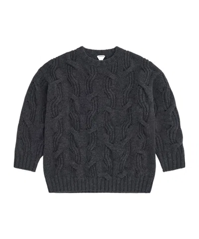 Bottega Veneta Long Sleeve Sweater In Black