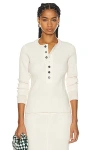 Bottega Veneta Long Sleeve Top In Sea Salt