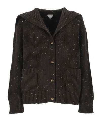 BOTTEGA VENETA WOOL ENGLISH RIB CARDIGAN