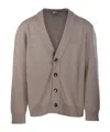 Bottega Veneta Long-sleeved Cardigan In Gray