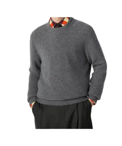 Bottega Veneta Intrecciato Cashmere-blend Sweater In Grey