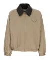 Bottega Veneta Bomber Jacket Wool Quilted Collar In Neutral
