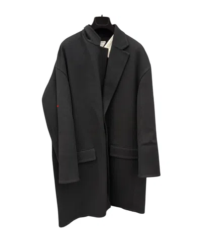 Bottega Veneta Long-sleeved Coat In Black