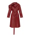Bottega Veneta Long-sleeved Coat In Red