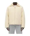 Bottega Veneta Cotton Twill Puffer Jacket In Nude