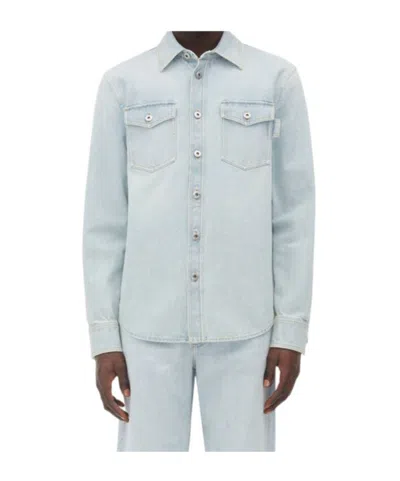BOTTEGA VENETA BOTTEGA VENETA EXTRA BLEACHED DENIM OVERSHIRT
