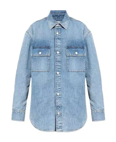 BOTTEGA VENETA BOTTEGA VENETA VINTAGE MEDIUM INDIGO DENIM SHIRT