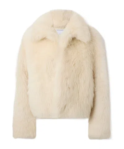 Bottega Veneta Shearling Jacket In Neutral