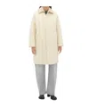 Bottega Veneta Leather-trimmed Cotton-blend Coat In Nude