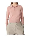 Bottega Veneta Women's Long Sleeve Polo Top In Nude