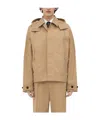 Bottega Veneta Beige Bi-color Tech Jacket In Brown