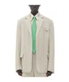 Bottega Veneta Long-sleeved Lapel Jacket In White