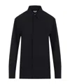 Bottega Veneta Long-sleeved Wool Shirt In Black