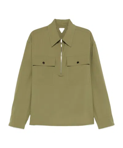 Bottega Veneta Long-sleeved Shirt In Green