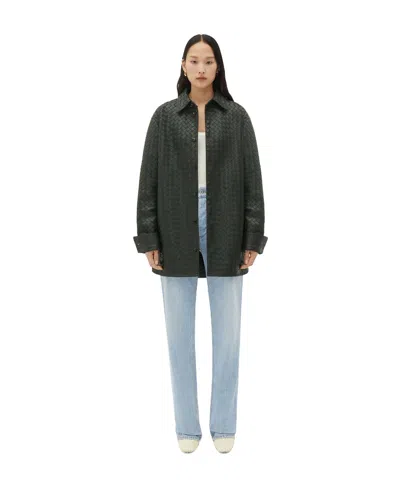 Bottega Veneta Long-sleeved Shirt In Gray